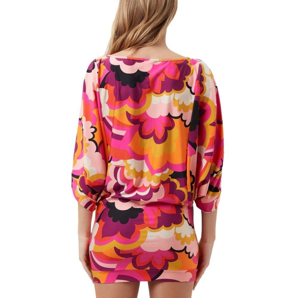 NWT Trina Turk Women's Fan Faire Tunic Dress Cover-Up Small S - Picture 3 of 3